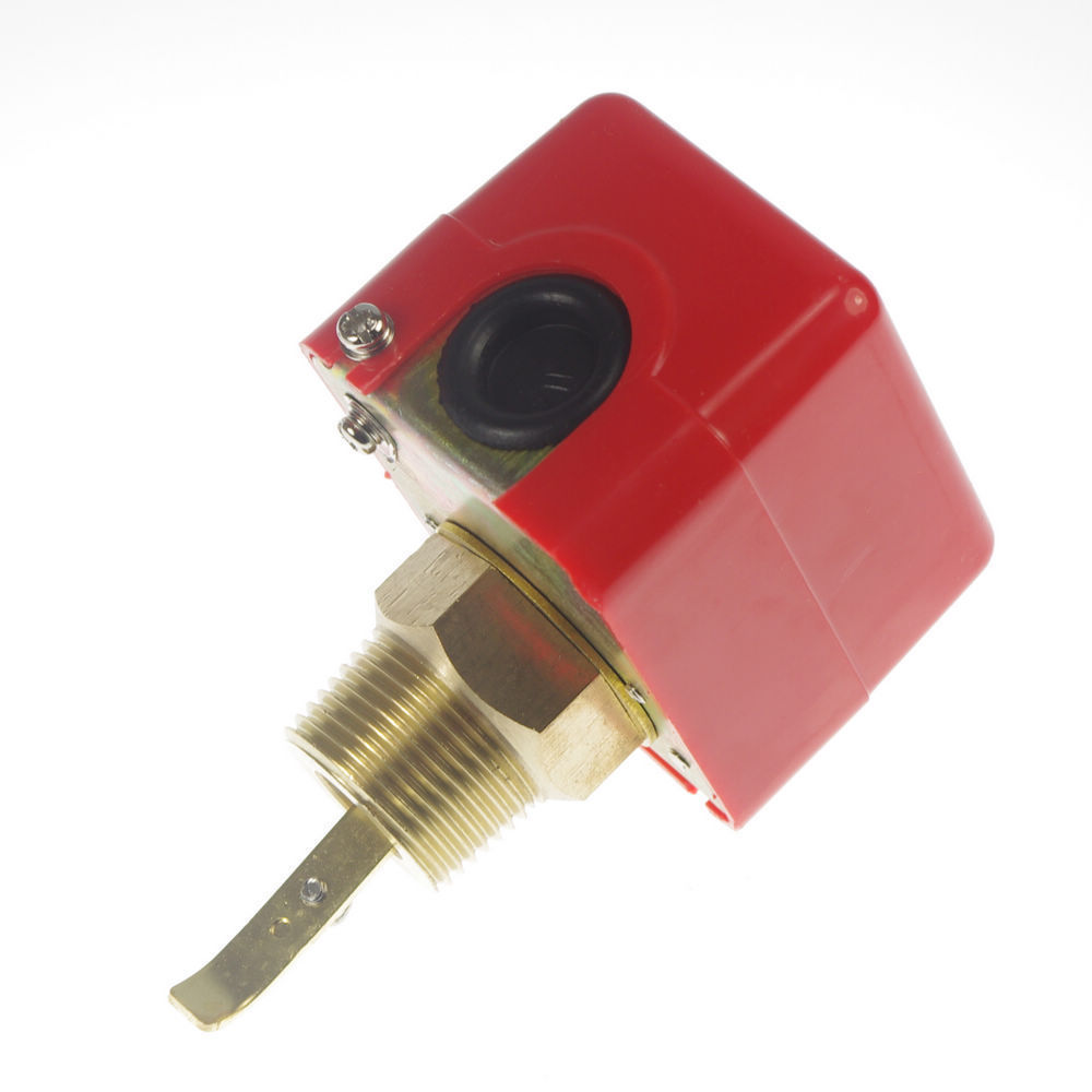 3/4" BSPP 220V 3A Water Paddle Flow Switch Thread Connection SPDT Contacts Red