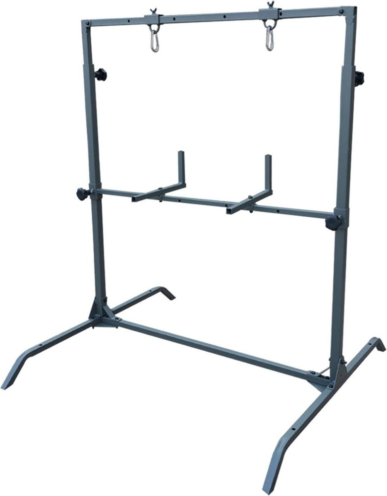 Olive Powder-Coated Archery Stand - Durable Design=