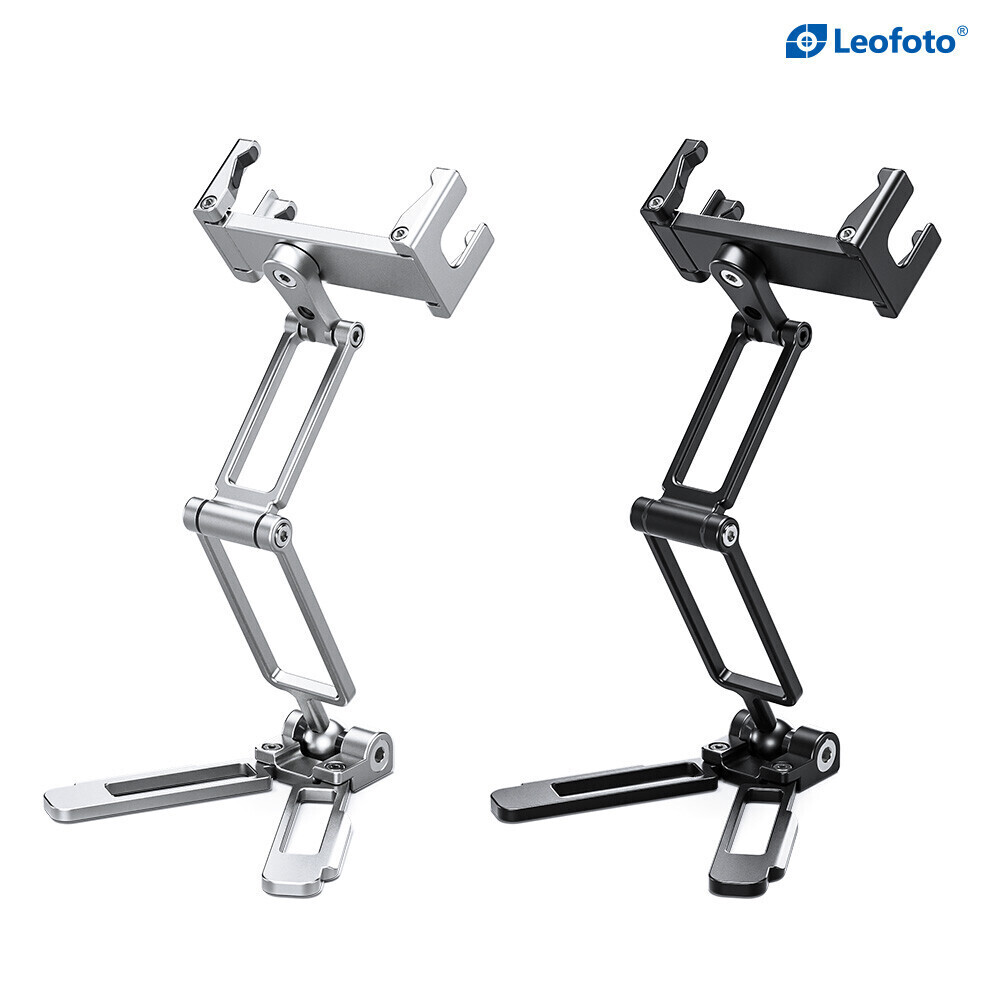 Leofoto PS-4 Foldable Multi-Functional Smartphone Clamp Black