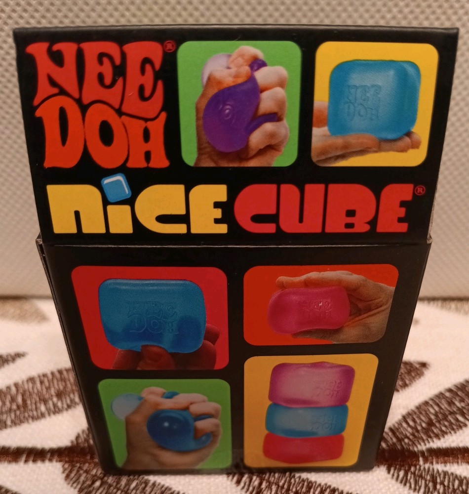 Nee Doh Nice Cube - Super Solid Squish! (Purple) - Brand New/Factory Sealed!