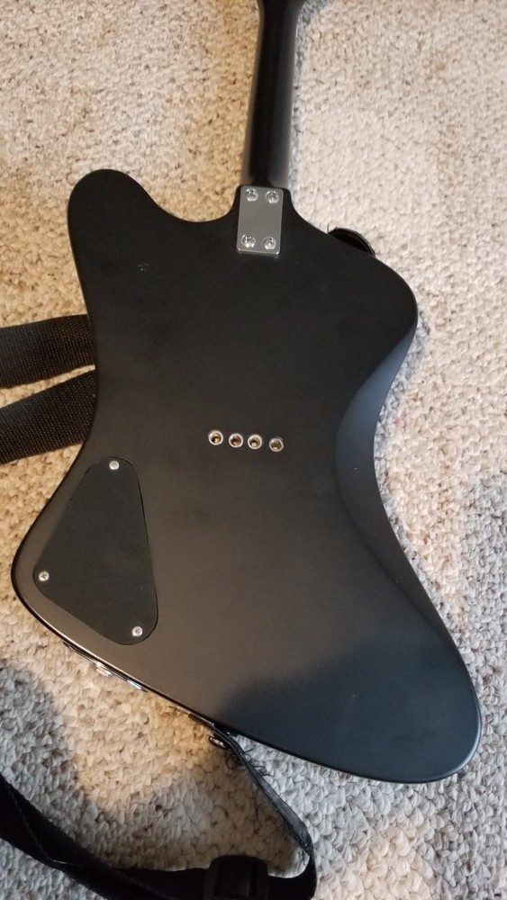 2005 Vintage Epiphone Mandobird Black Electric Mandolin 4 string With Gigbag