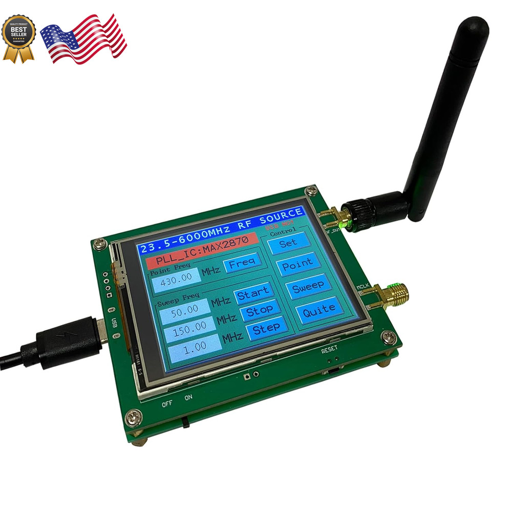 Upgraded MAX2870 Rf Signal Generator Source 23~6000Mhz High Precision Frequency