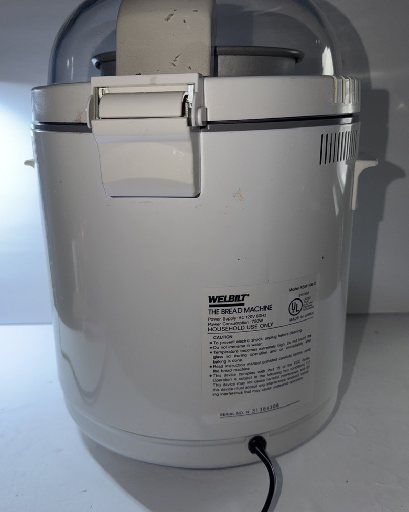 Welbilt bread machine abm-100-4 Tested And Working Bread Maker