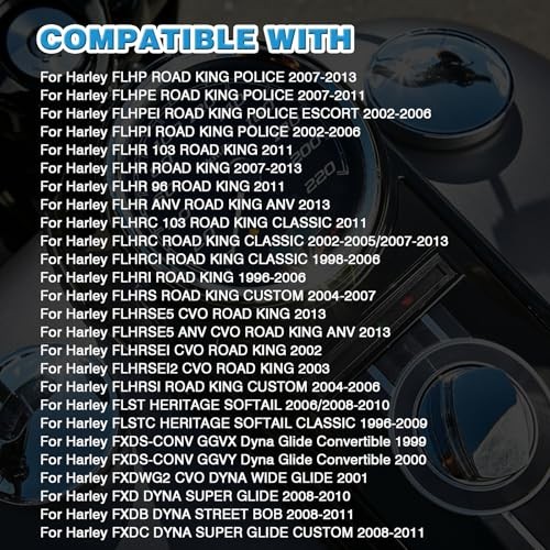 Ignition Switch Lock with 2*Keys Compatible with Harley-Davidson Road King