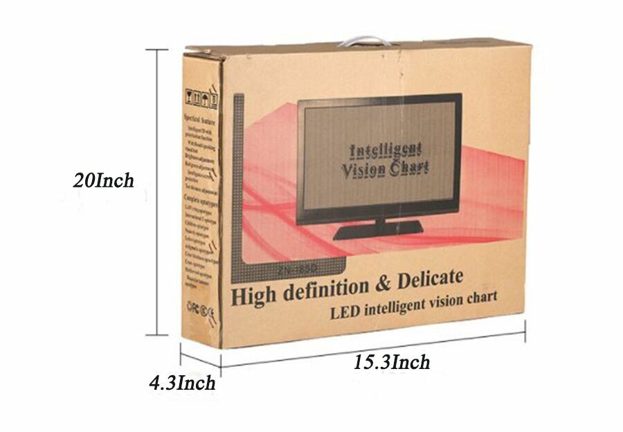 18.5" LED Display Eye Chart Micro Projector 1m-6m Visual Acuity Optometry Exam