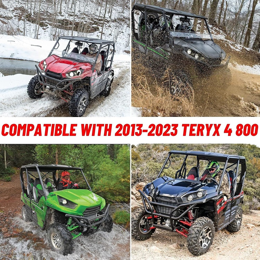 UTV Rear Window Windshield Back Windscreen for 2014-2023 Kawasaki TERYX4 800