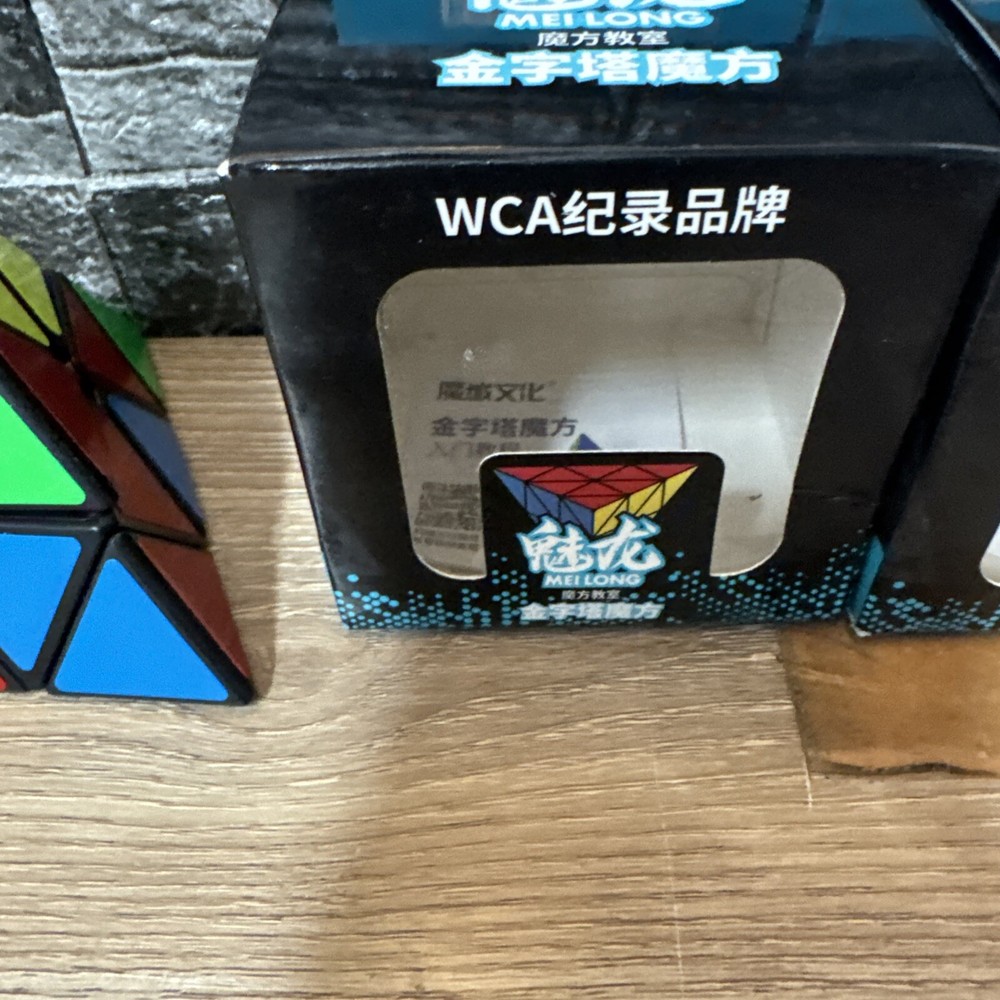 2- Long Pyramid Speed Cube 3X3X3 Triangle Magic Cube Puzzle Cube