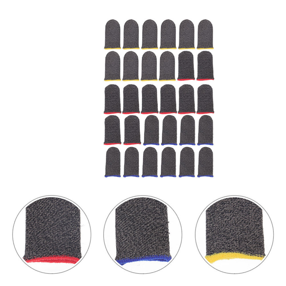 30Pcs Mobile Game Controller Thumb Sleeves Versatile Finger Protector