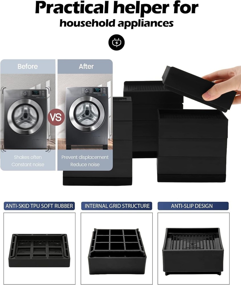 Furniture Risers – Adjustable Height Design for Bed, Sofa, and More