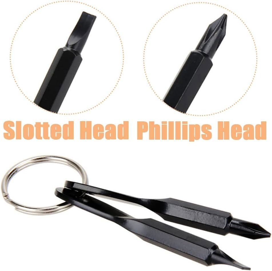 20Pcs Portable EDC Keychain Mini Screwdrivers Pocket Outdoor Multifunction Tools