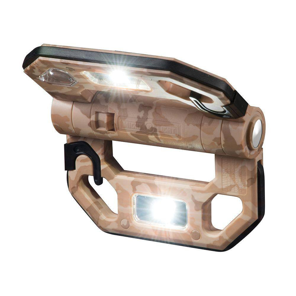 200-Lumen Mini Compact Folding LED Work Light - Desert Sand