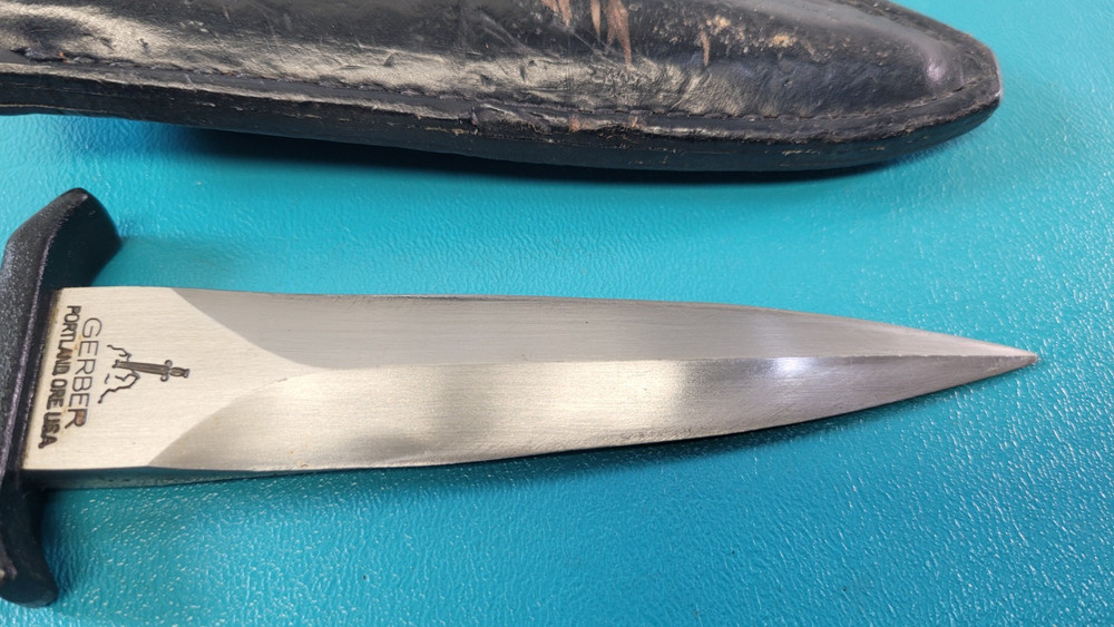 Early Vintage Gerber Command Mark 1 Boot Knife + Sheath TR1032