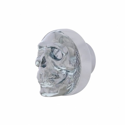 United Pacific 23197 Dash Knob, Chrome, Skull