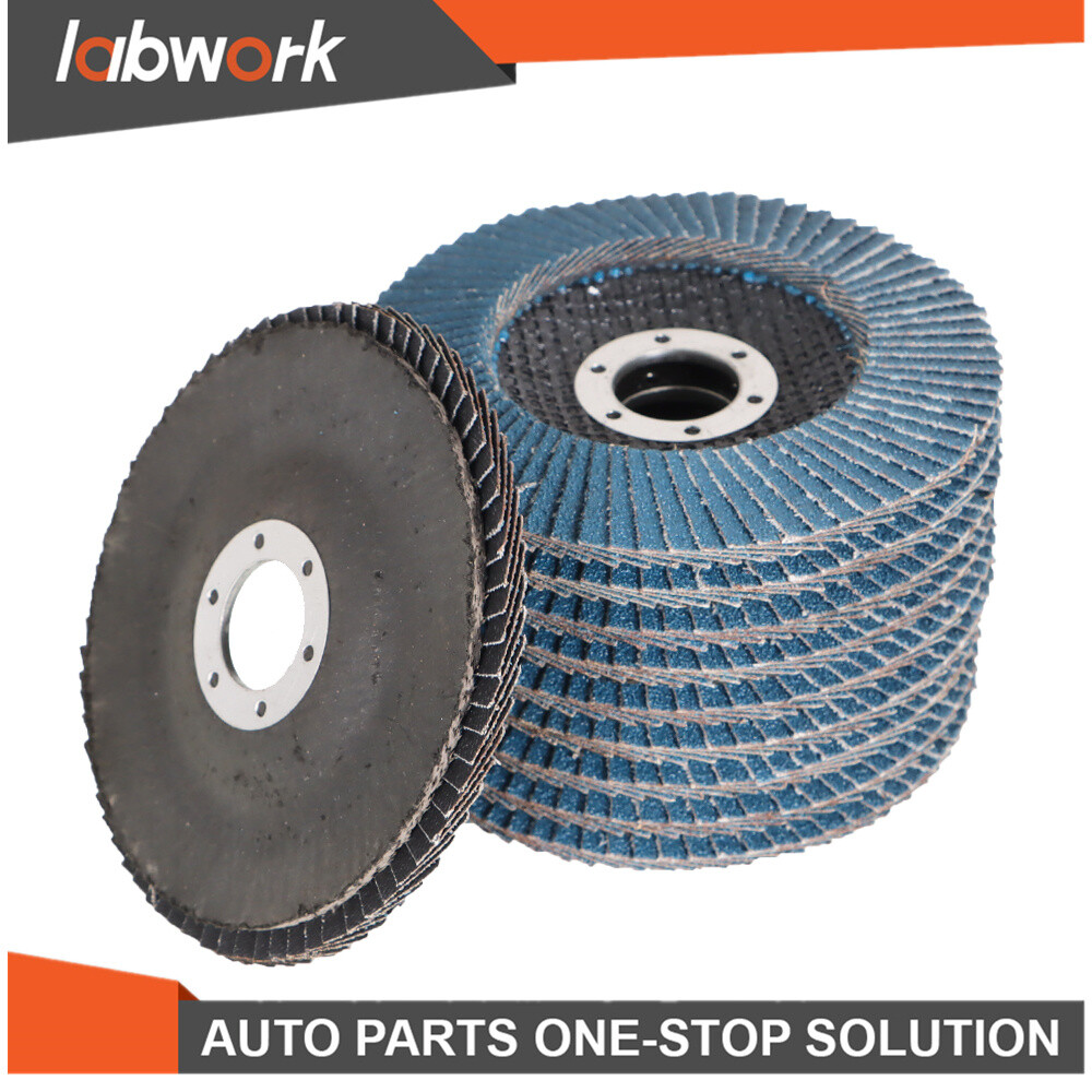 Labwork Premium Zirconia Flap Disc Sanding Grinding 100Pcs 4-1/2" X 7/8" 40 Grit