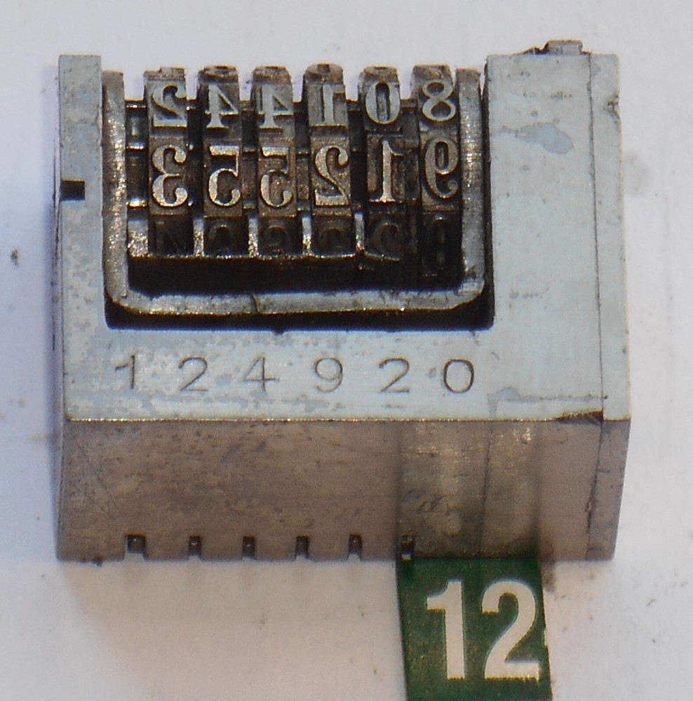ATLANTIC | letterpress numbering machine | 12