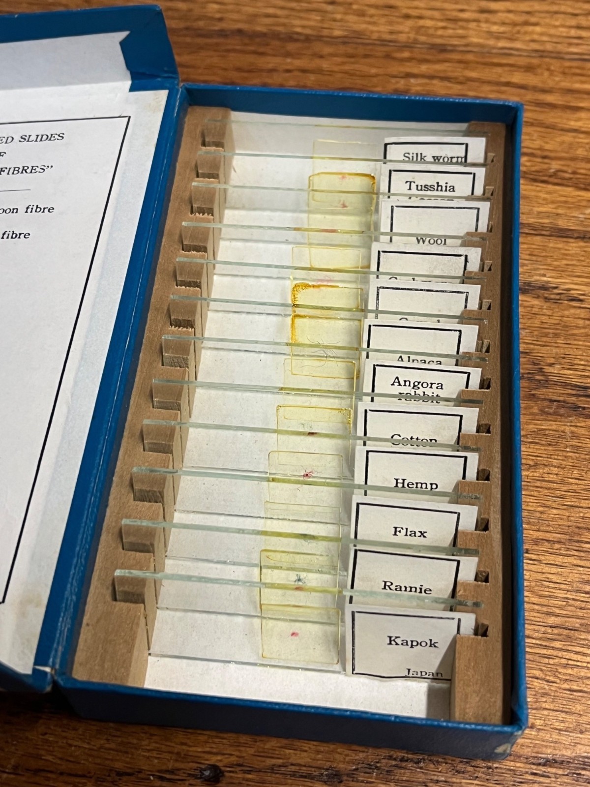 Vintage Tasco Microscope Slides Scientific Homeschool Lot Animals Plants Fibres