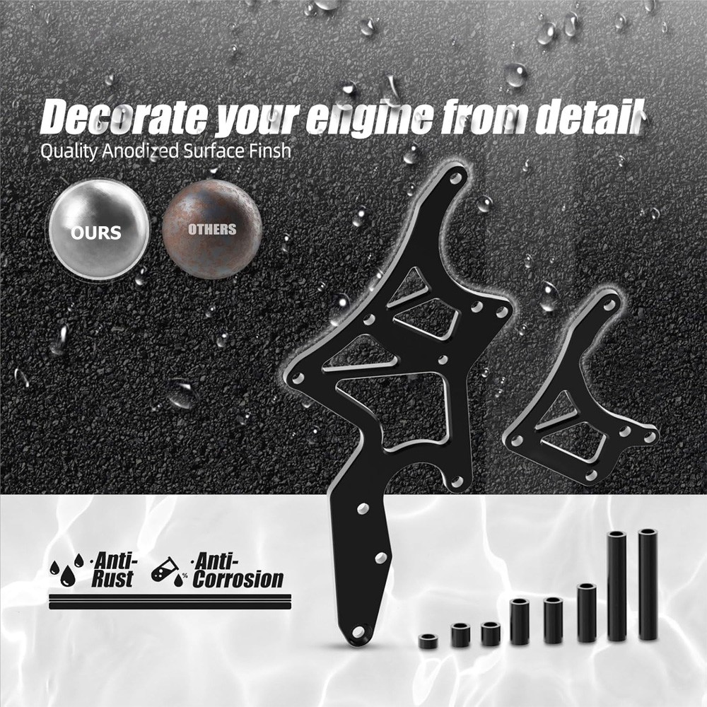 For LS Engine Serpentine Bracket Alternator Power Steering Pump Swap Conversion