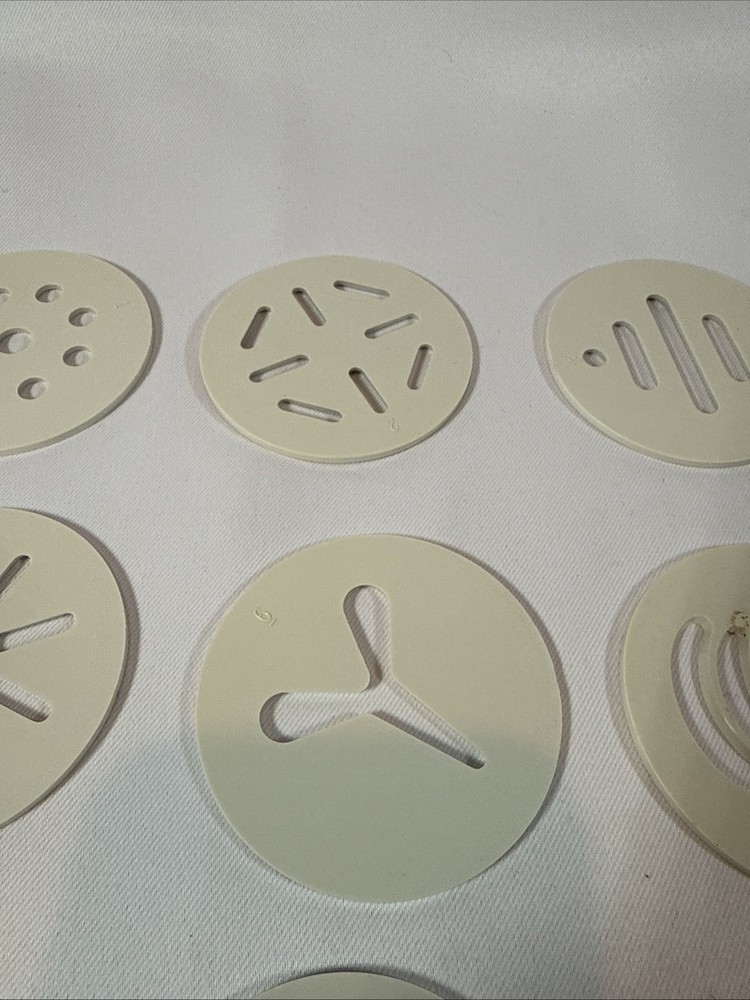 Pampered Chef Cookie Press #1525 Replacement Discs Complete Set Of 16