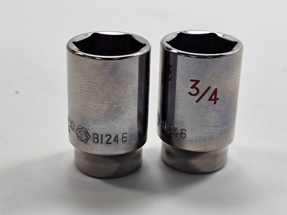 Matco 3/8" DRIVE 3/4" SAE 6 POINT MID-LENGTH CHROME SOCKET 1Pc