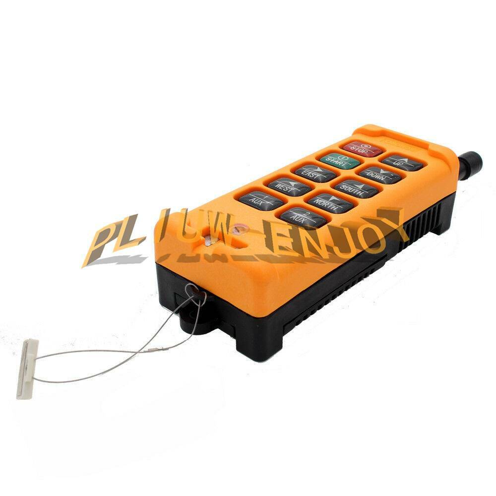 2 Tansmitters 10 Channels Industrial Wireless Crane Switch Hoist Remote Control