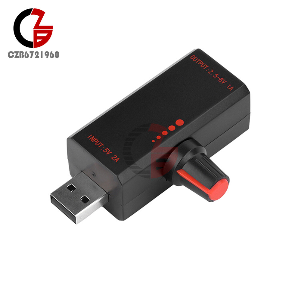 5W DC5V 2A Fan Controller Stepless Speed Control w/ Switch USB Protection Type-C