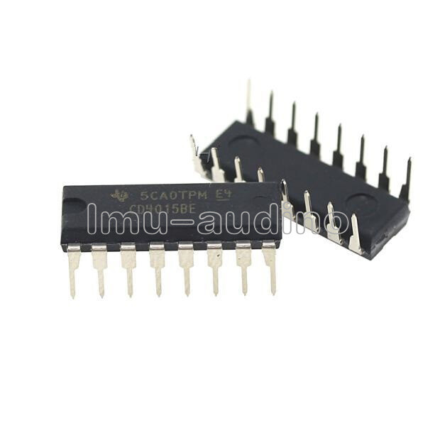 10PCS CD4015 CD4015BE DIP 16 CMOS Dual 4-Stage Static Shift Register NEW
