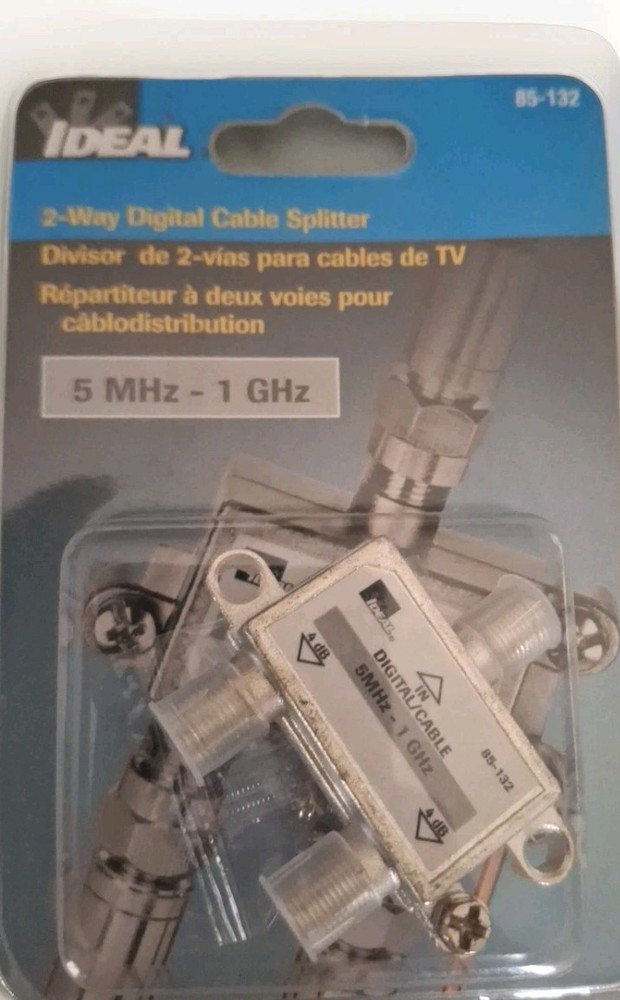 Ideal High Performance Way Digital Cable Splitter 85-132, 5MHz-1GHz Low Insertio