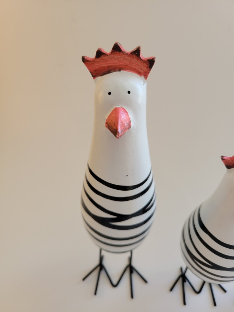 Set Of 3 Funky Chicken Figures