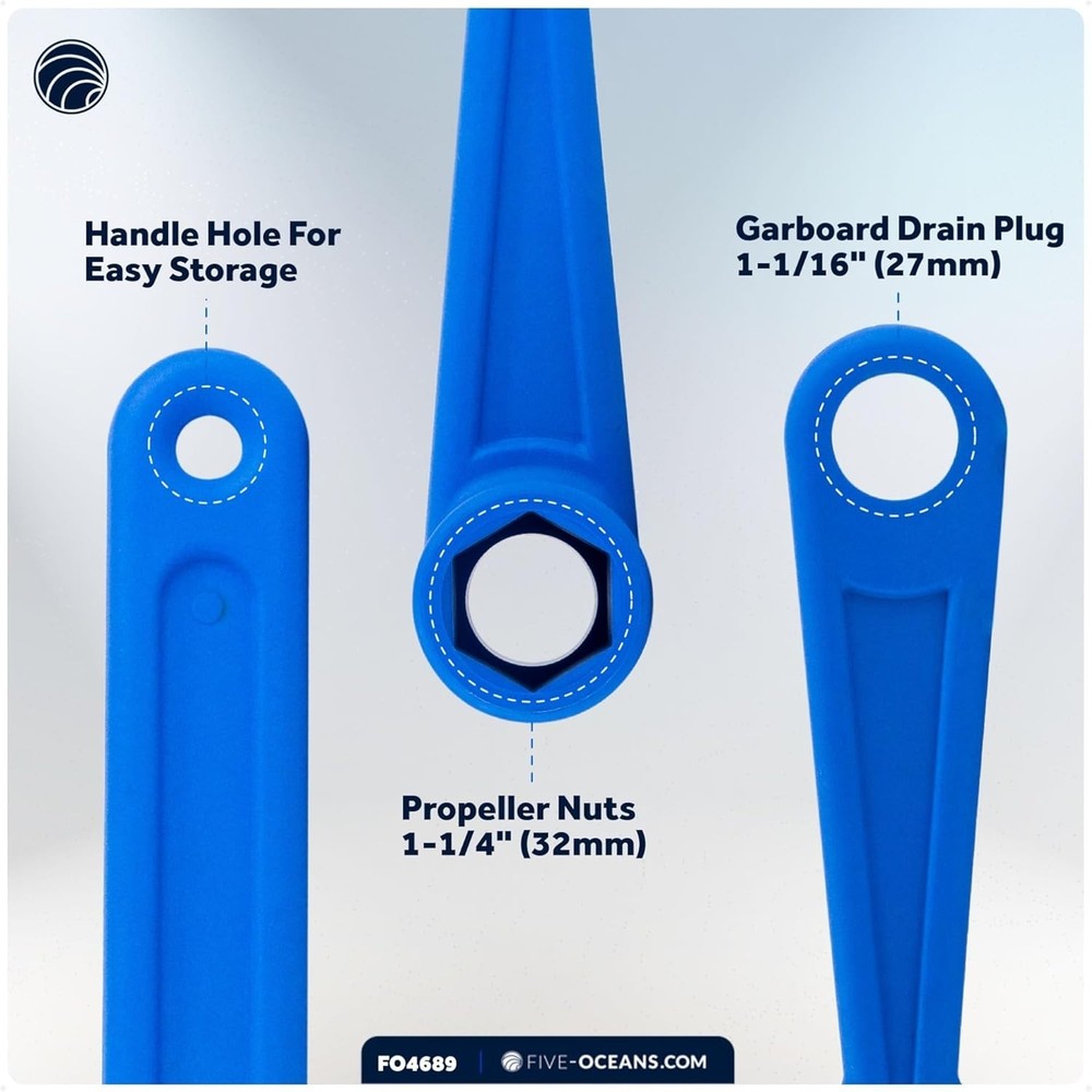 Universal Prop Wrench Kit with Multiple Sockets, Floating Blue