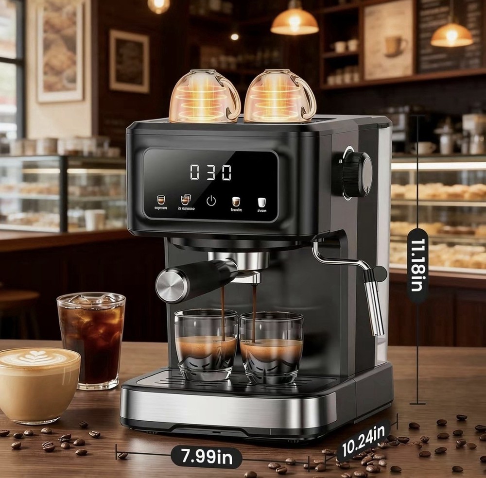 Kismile Espresso Machine 15 Bar Automatic Maker