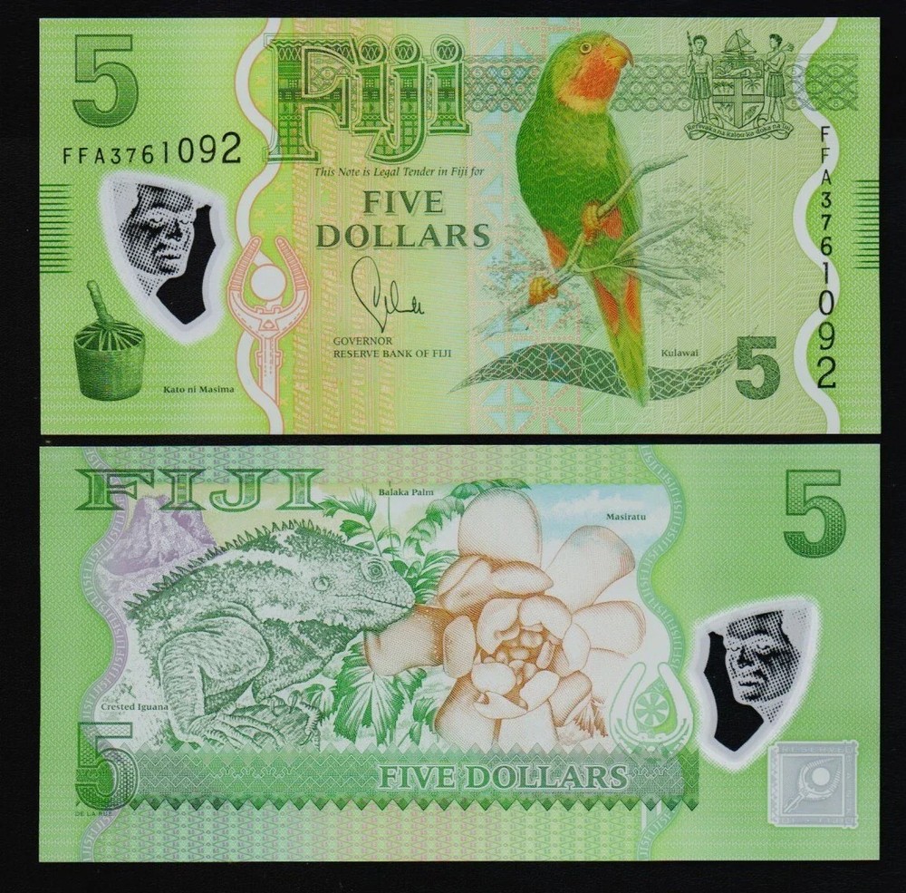 Fiji $5 Polymer Note