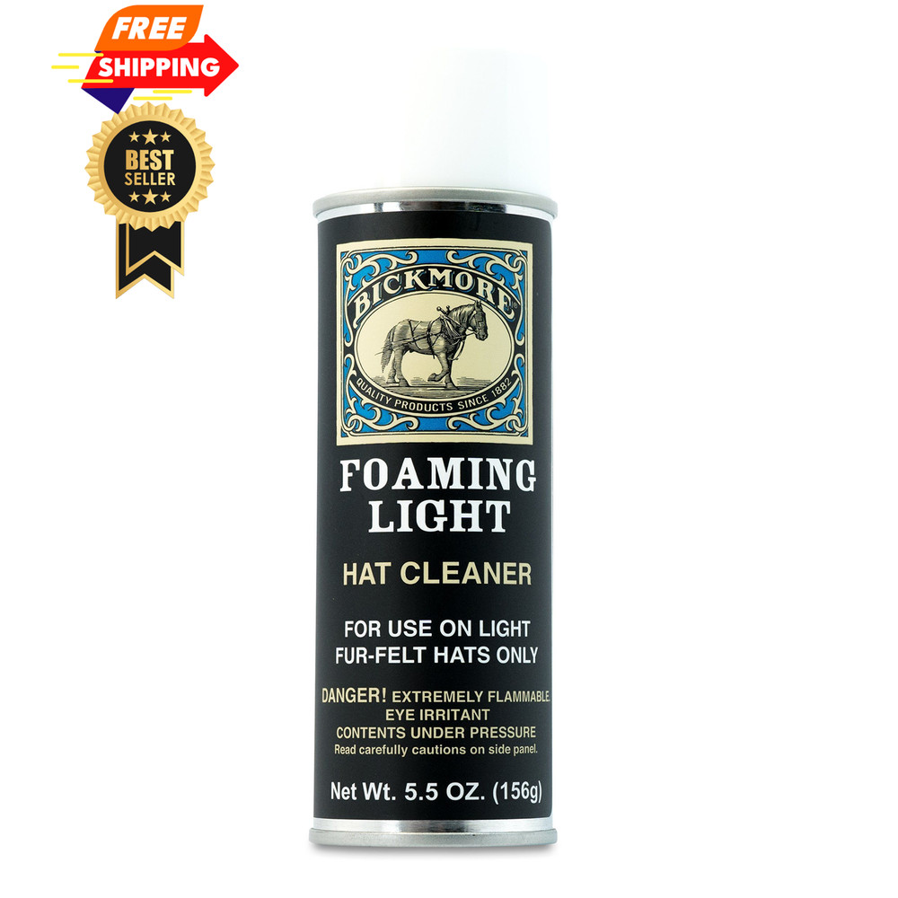 Bickmore Foaming Light Hat Cleaner Kit - Remove Dirt, Foaming, Hats