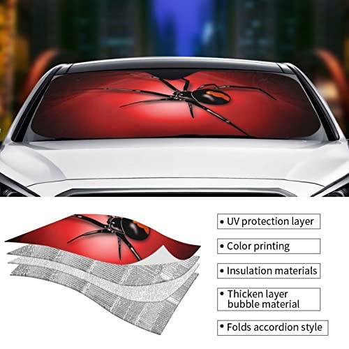Widow Spider Car Front Windshield Sun Shade,Auto Sunshade for Onesize Style 5