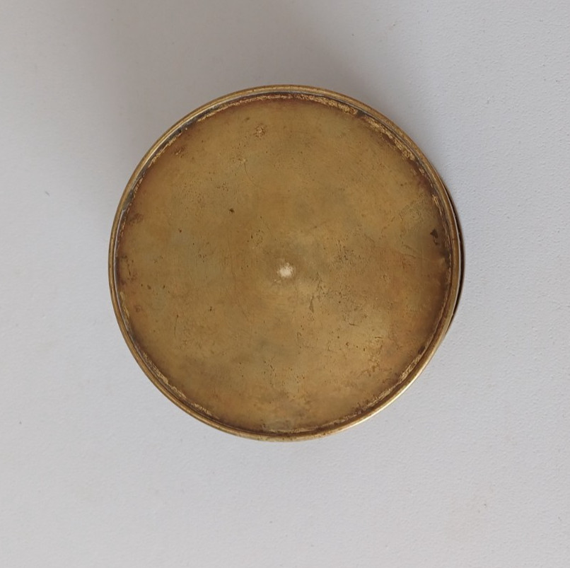 19th century brass floating dial compass