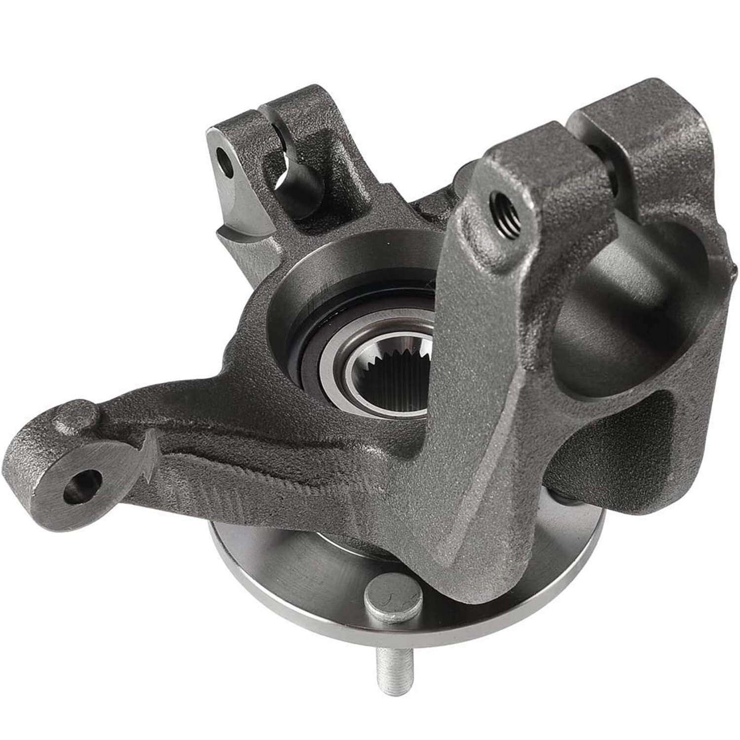 Front Steering Knuckle+Wheel Hub Bearing for 2006 2007 2008 2009-2011 Ford Focus