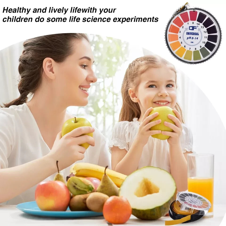 Universal pH Test Paper Strips pH Test Strips Roll pH Measure Full Range 0-14...