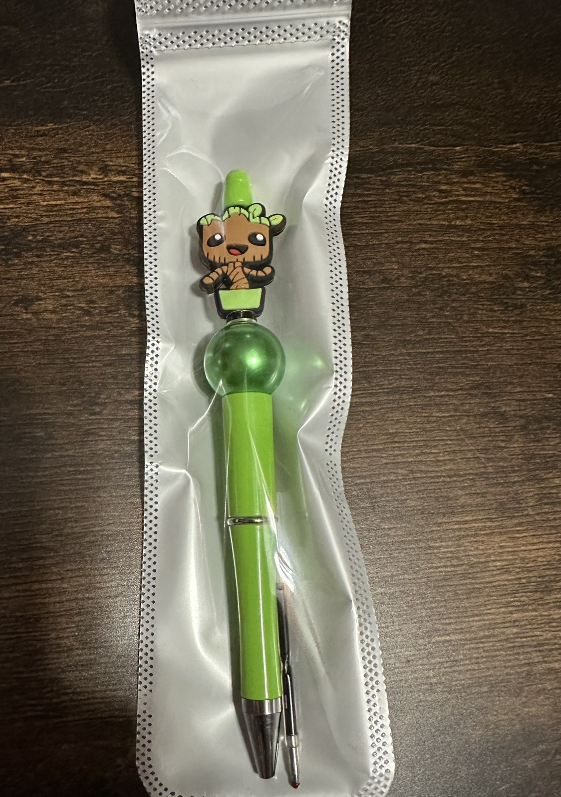 Guardian of the galaxy Groot Beaded Pen with Ink Refil