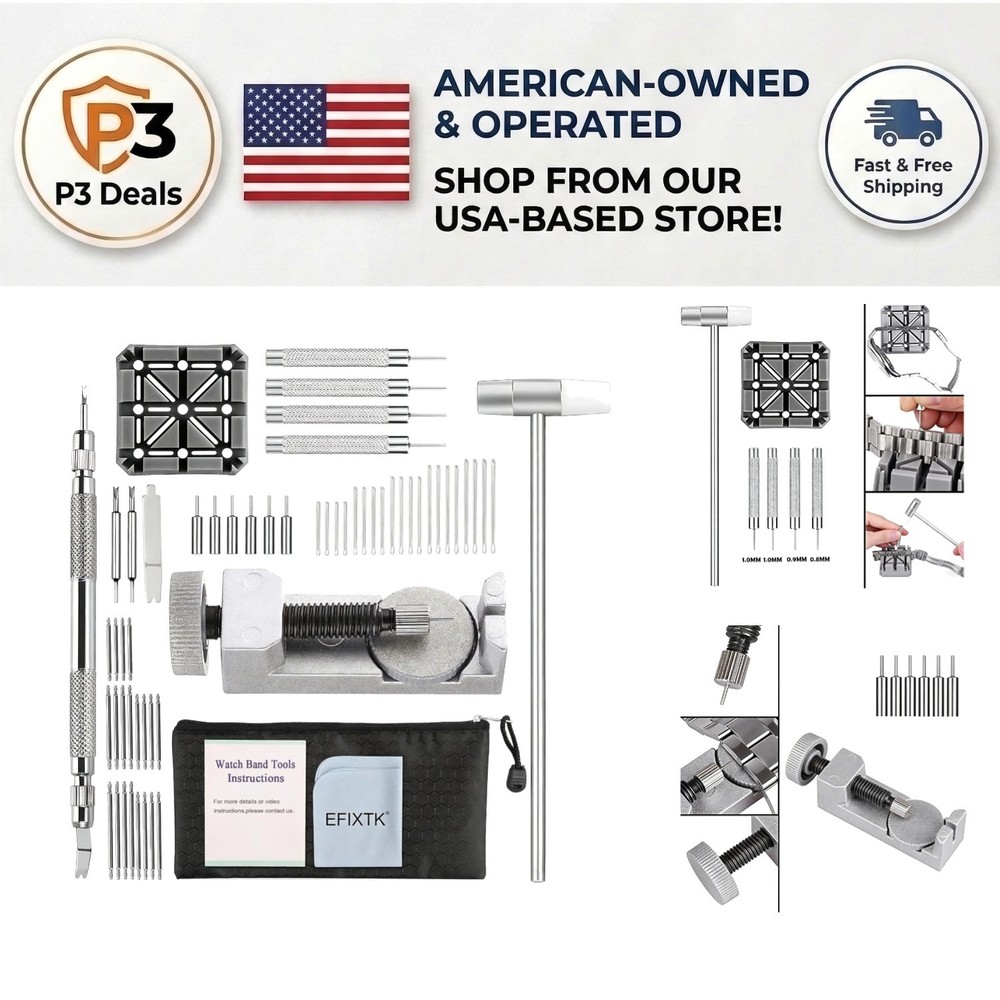 Watch Band Maintenance Kit - 24 Tools for Easy Repairs & Adjustments