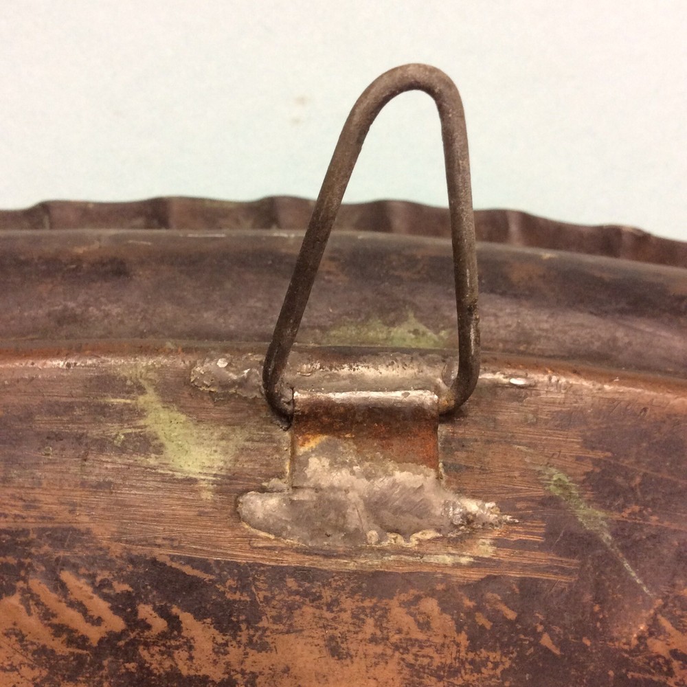 Moroccan Silvered Copper Hanging Tray 28 1/2” Diameter