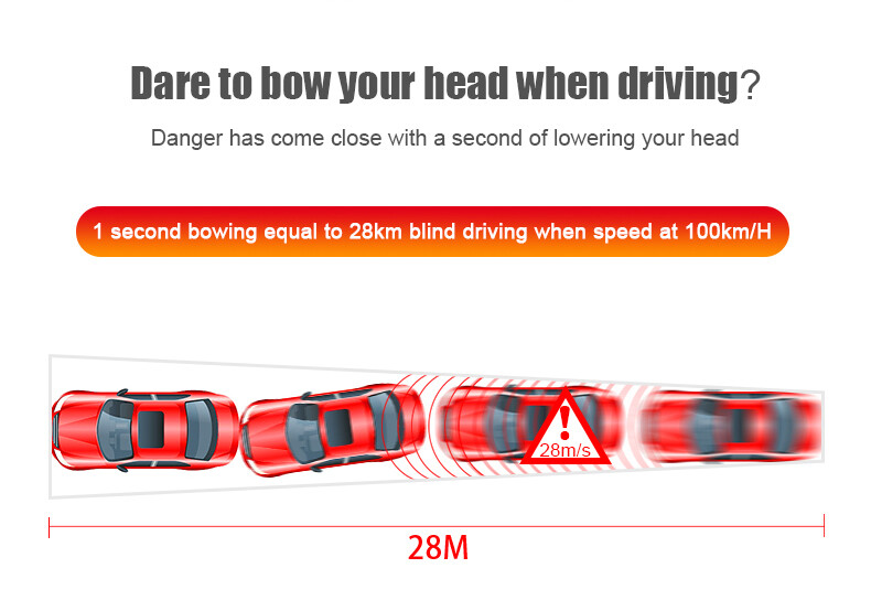 GPS HUD Head Up Display Digital Speedwarning Windshield Projector Speedometer A3