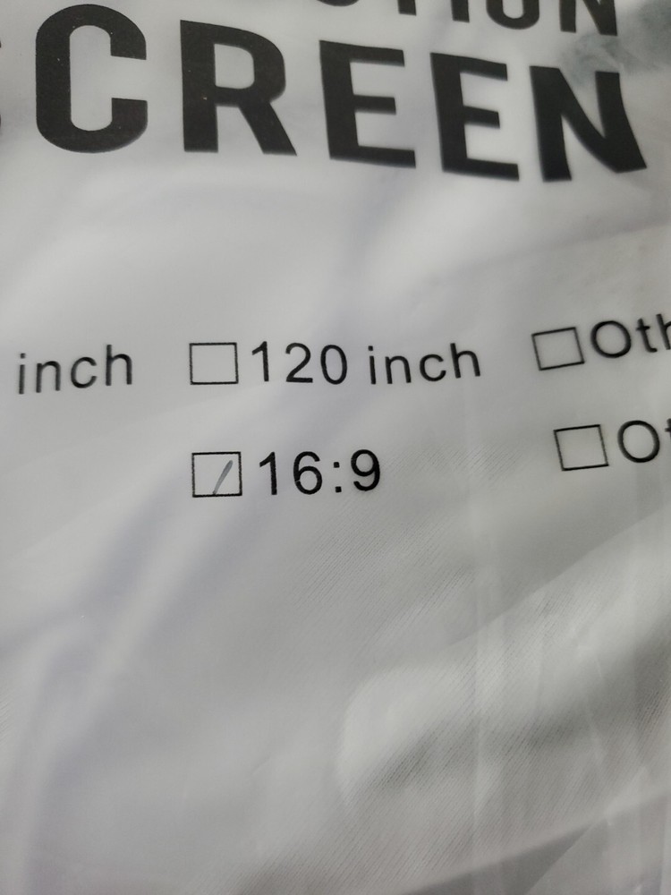 Simple Projection Screen 100inch 16:9 - NEW