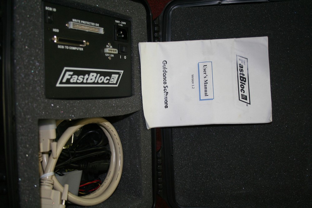 FASTBLOC GUIDANCE SOFTWARE VER 1.2 FORENSIC HARDWARE WRITE BLOCKED DEVICE