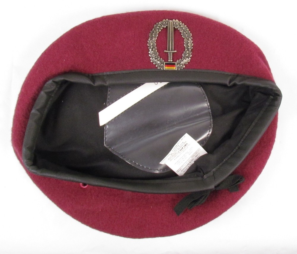 Authentic New German Military Special Operations SOF Maroon Beret J2