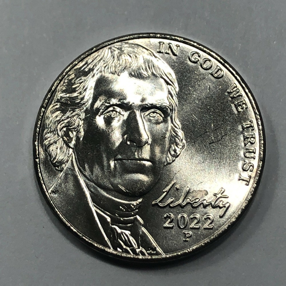 2022 P&D Jefferson 5 cent Set - Uncirculated
