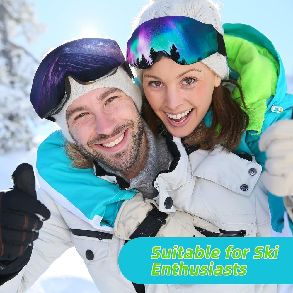 2 Pieces Ski Goggle Cover Microfiber Protective Ski Snowboard Protectors for ...