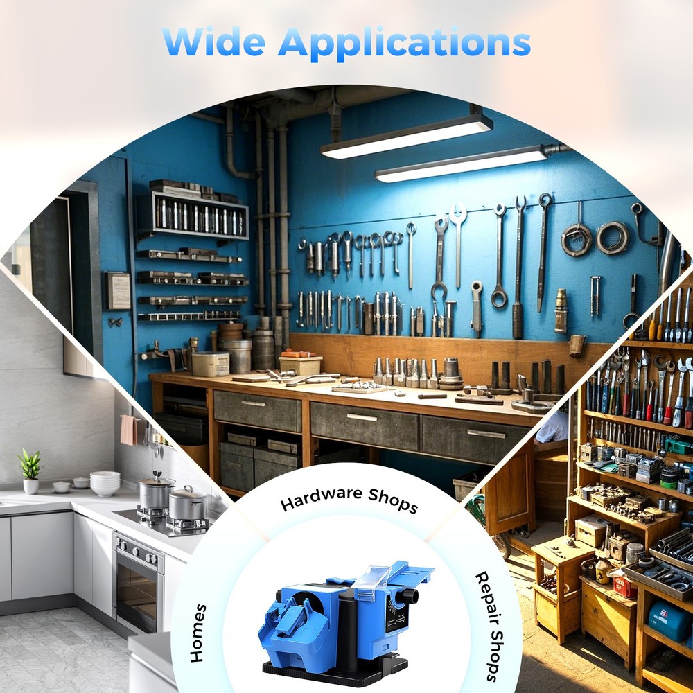 Multifunctional Electric Drill Bit Sharpener Bench Mounting Sharpening