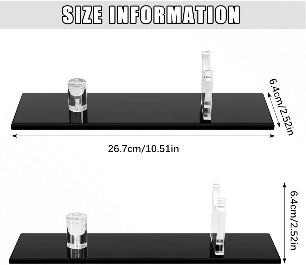 2-Piece Knife Display Stand - Fixed Blade Knife Holder for Collection Finished D
