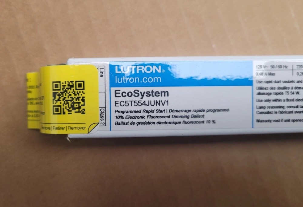 Lutron EC5T554JUNV1 Fluorescent Dimming Ballast