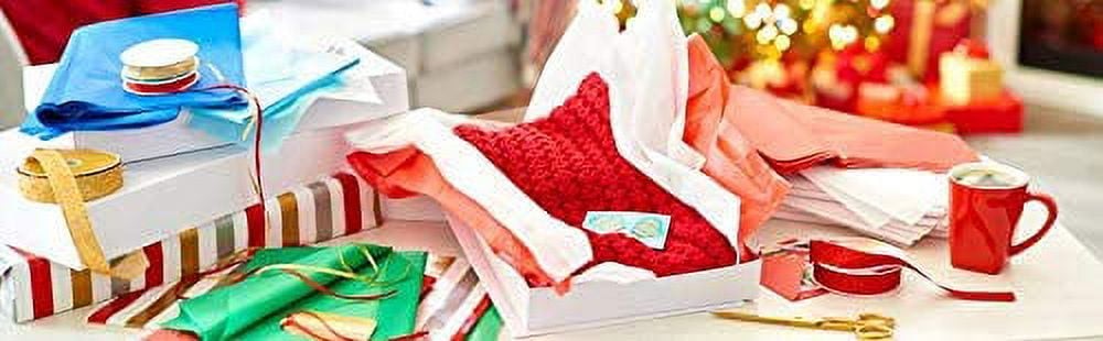 White Gift Boxes with Lids for Christmas (5 Boxes, 3 Medium, 2 Large)