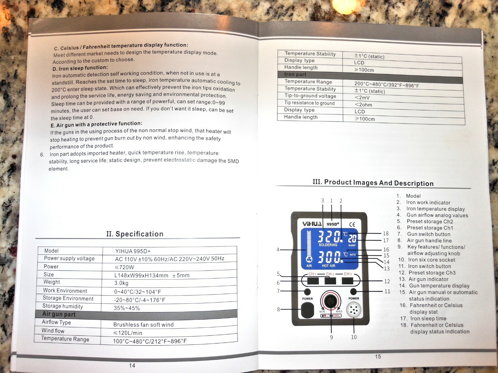 Yihua 995D+ Soldering Station, Kester #44 Solder,Kester 186 Flux, Soldering Mat